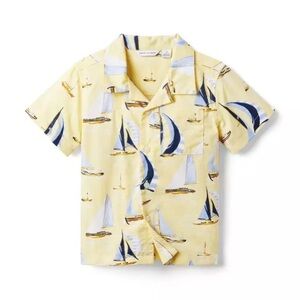 Janie and Jack sailboat button up shirt 3T